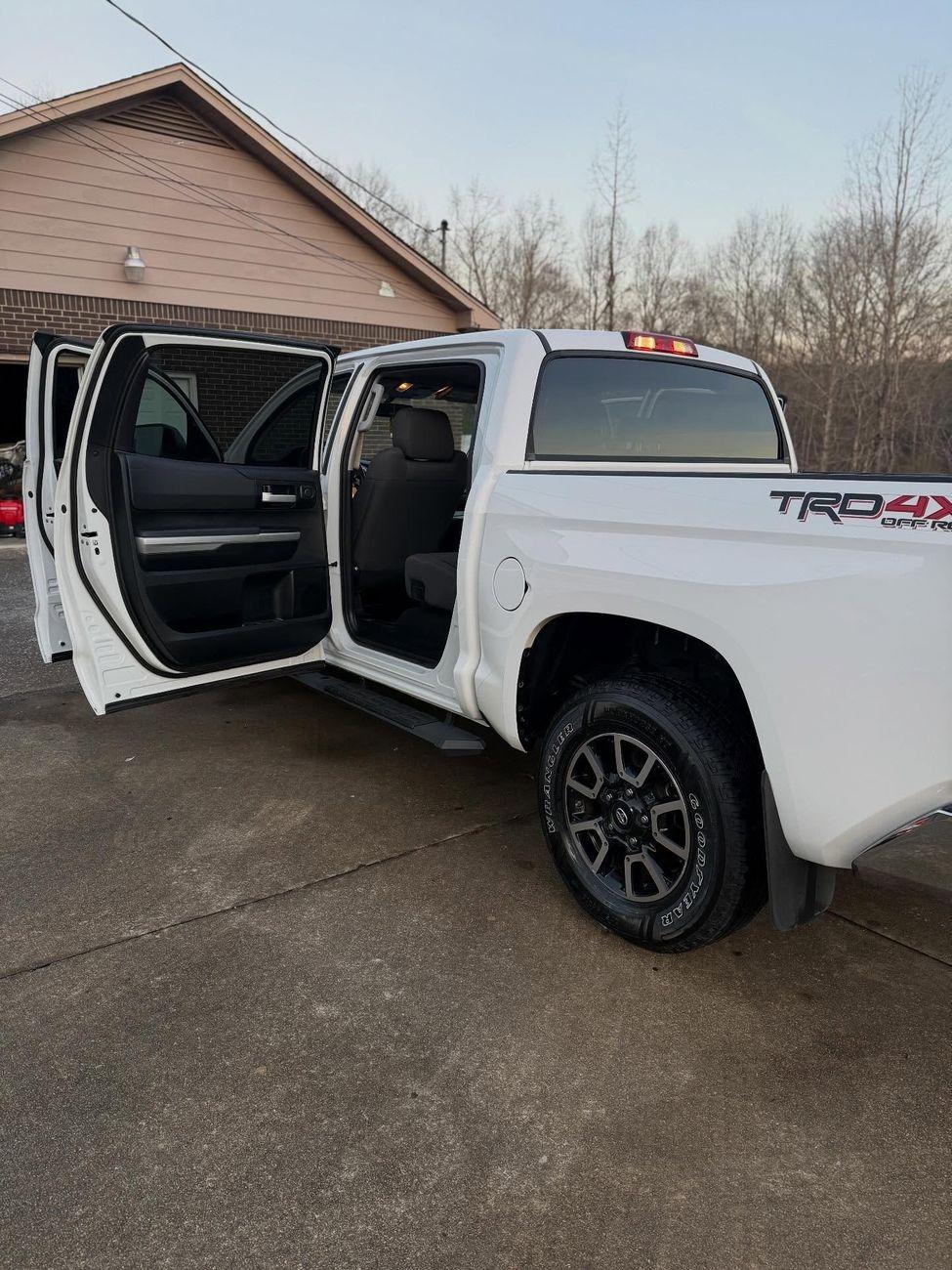 White Toyota Tundra